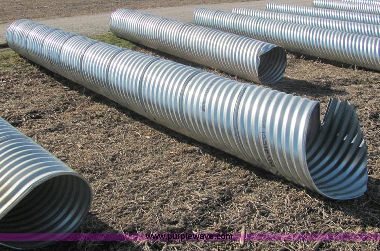 image for item E2634 H/C pipe 2 2/3 x 1/2 galvanized LS 14 gauge culvert