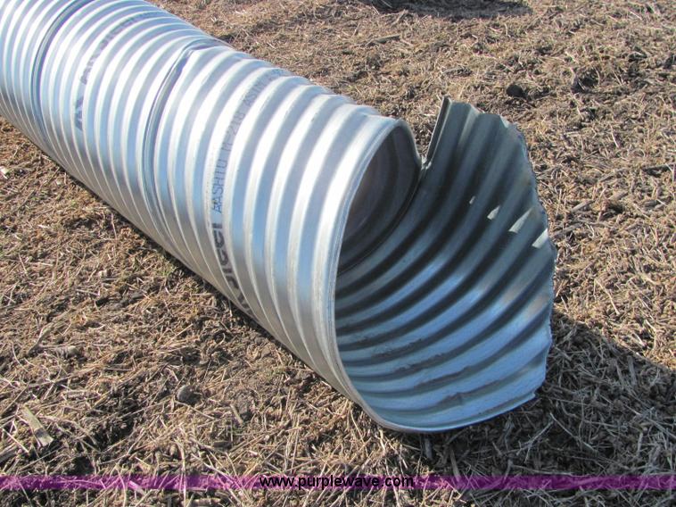 image for item E2634 H/C pipe 2 2/3 x 1/2 galvanized LS 14 gauge culvert