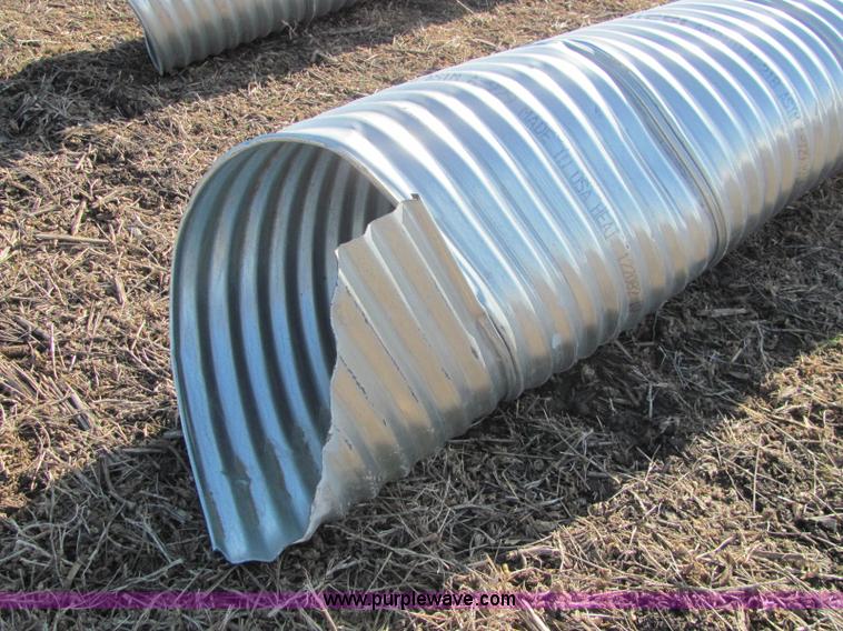 image for item E2634 H/C pipe 2 2/3 x 1/2 galvanized LS 14 gauge culvert
