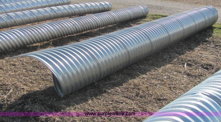image for item E2635 H/C pipe 2 2/3 x 1/2 galvanized LS 16 gauge culvert