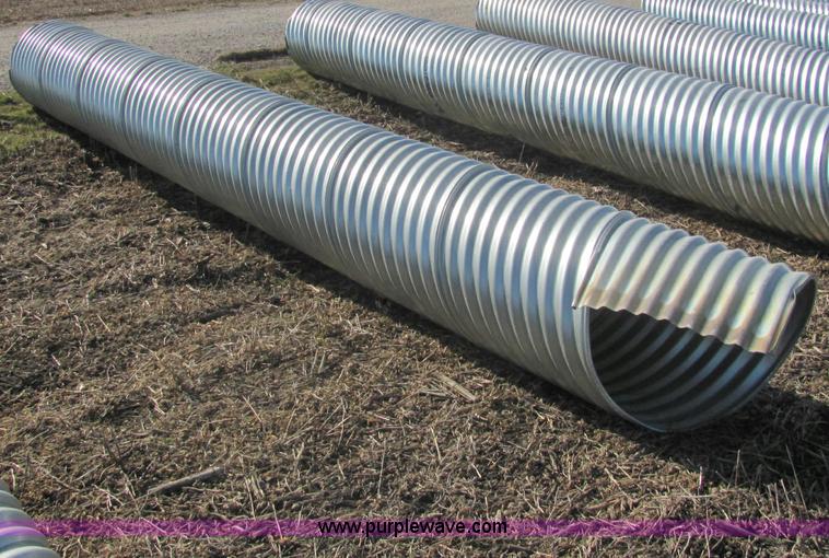 image for item E2635 H/C pipe 2 2/3 x 1/2 galvanized LS 16 gauge culvert