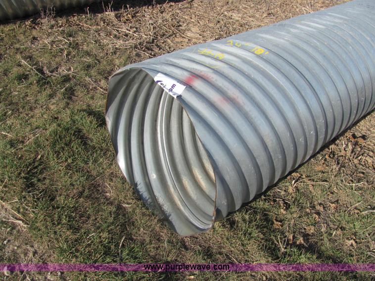image for item E2635 H/C pipe 2 2/3 x 1/2 galvanized LS 16 gauge culvert