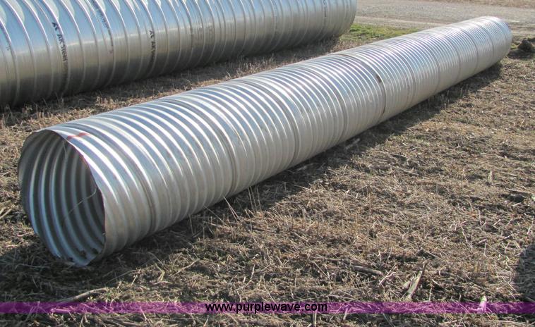 image for item E2645 H/C pipe 2 2/3 x 1/2 aluminized T2 LS 16 gauge culvert