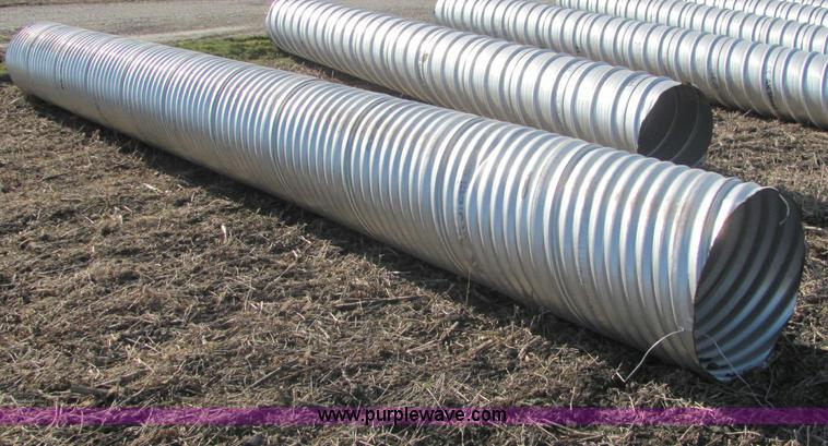 image for item E2645 H/C pipe 2 2/3 x 1/2 aluminized T2 LS 16 gauge culvert