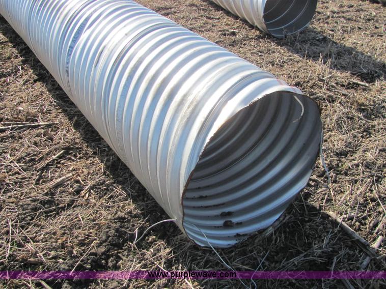 image for item E2645 H/C pipe 2 2/3 x 1/2 aluminized T2 LS 16 gauge culvert