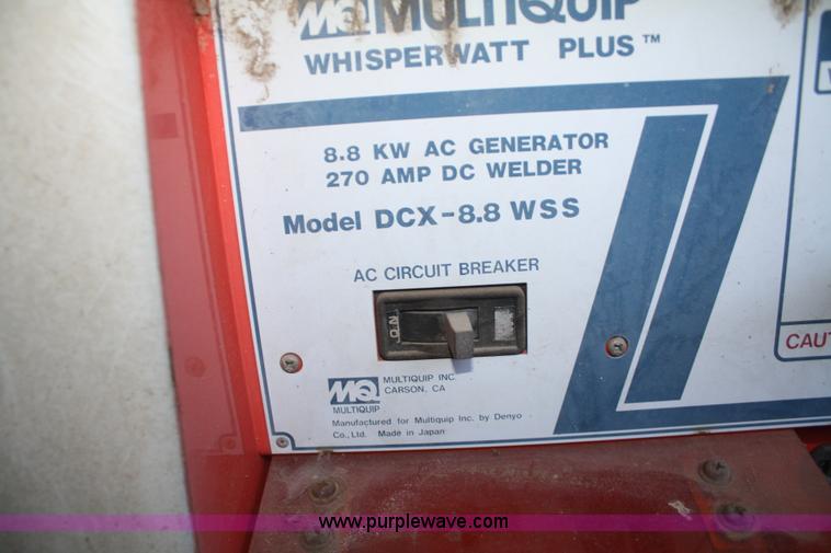 image for item F2777 Multiquip Whisper Wall Plus generator/welder