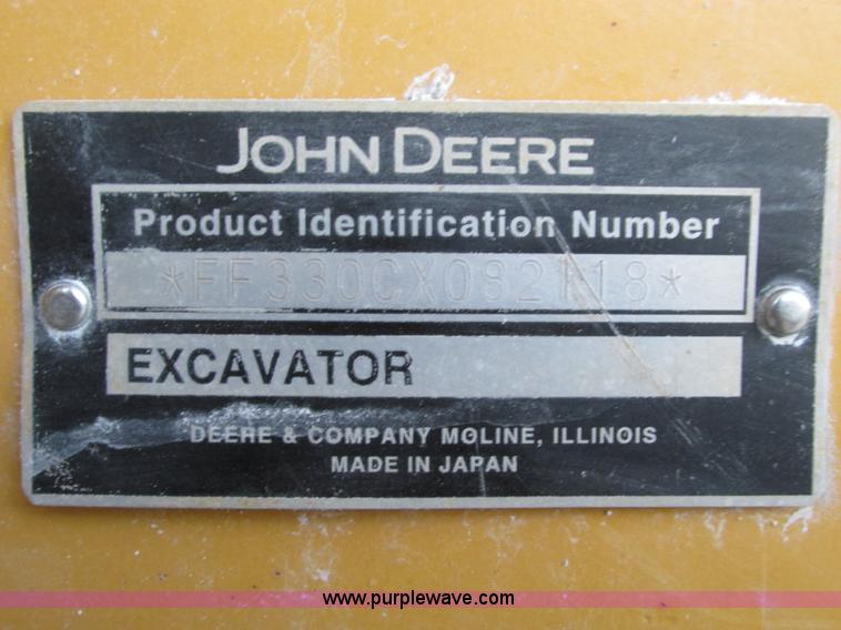 image for item F4062 2002 John Deere 330C LC excavator