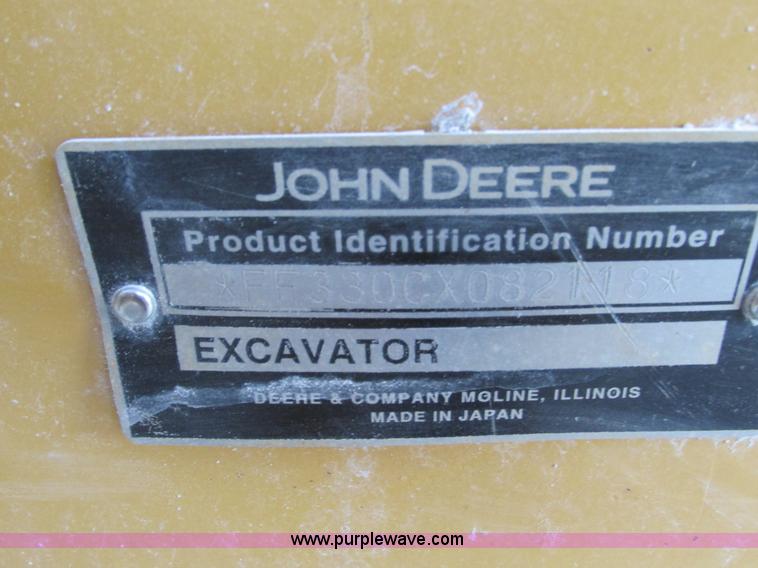 image for item F4062 2002 John Deere 330C LC excavator