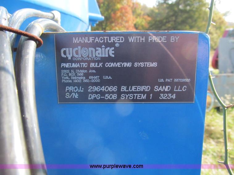 image for item F4647 Cyclonaire pneumatic conveyor system