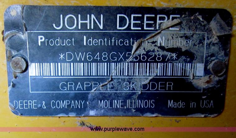 image for item F4680 1996 John Deere 648G skidder