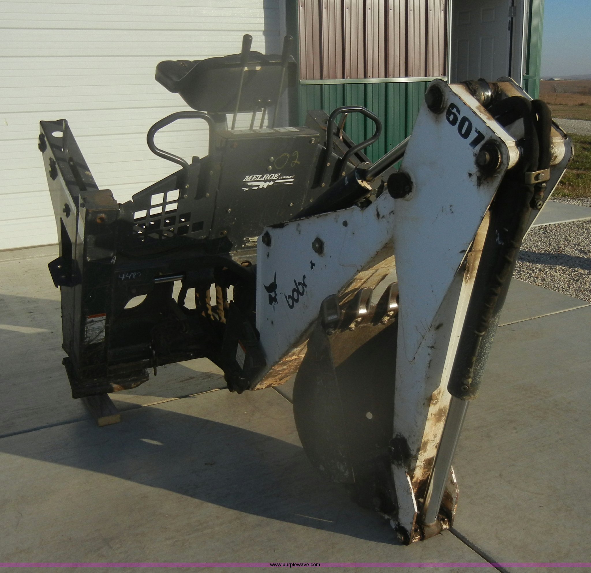 Bobcat 607 backhoe attachment in Wamego, KS Item O9628 sold Purple Wave