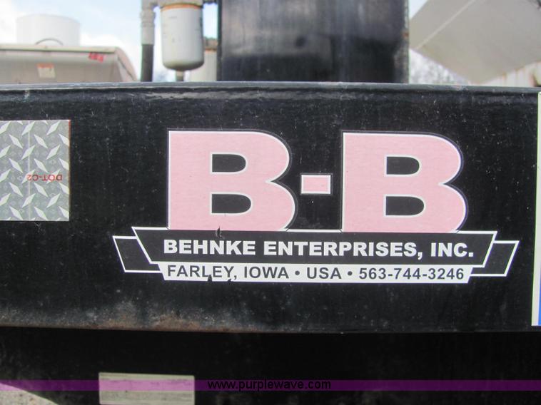 image for item C2949 2008 B-B Behnke tandem axle tender trailer