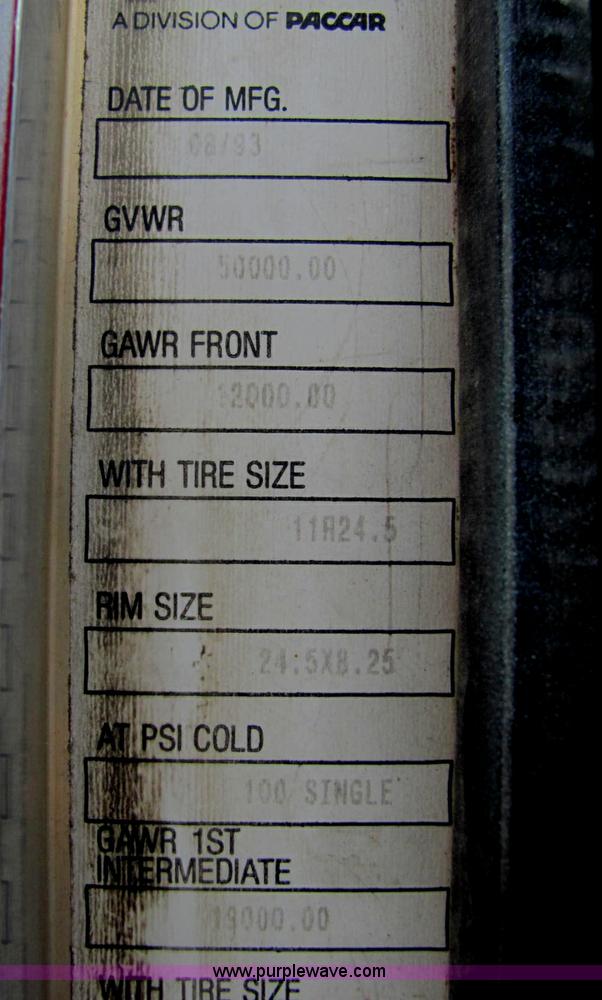 image for item C2953 1994 Kenworth T8000 flatbed truck