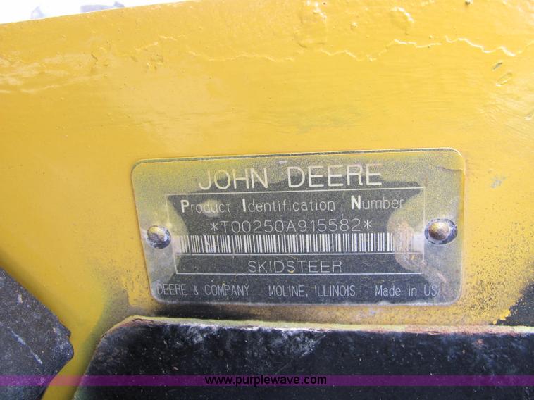 image for item C2993 John Deere 250 Series II skid steer