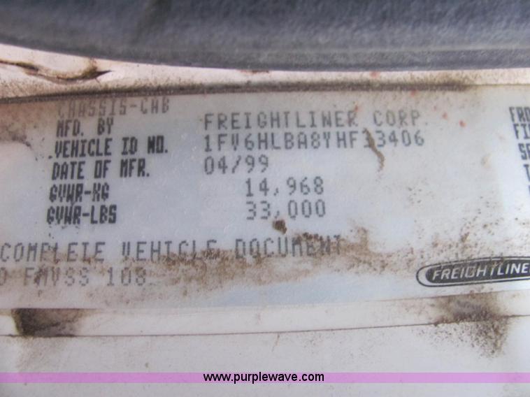 image for item E2503 1999 Freightliner FL70 fertilizer tender truck