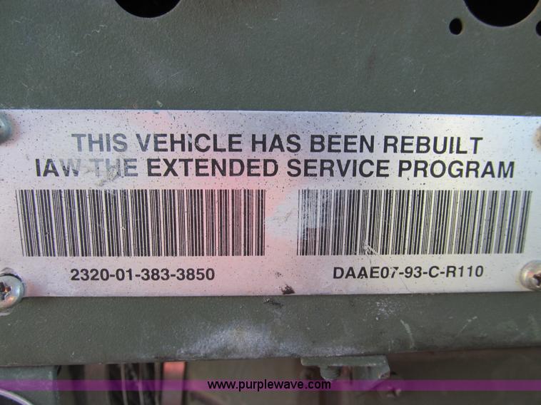 image for item E3556 1986 Am General truck