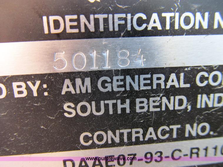 image for item E3556 1986 Am General truck