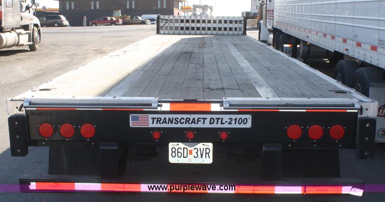 image for item F2890 2011 Transcraft DTL-2100 drop deck trailer