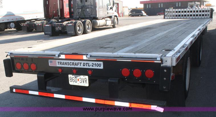 image for item F2890 2011 Transcraft DTL-2100 drop deck trailer
