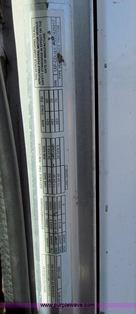 image for item G5577 1998 Peterbilt 377 semi truck