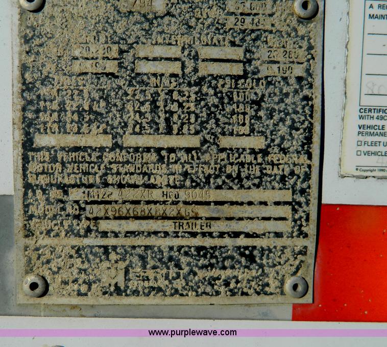 image for item G7579 1994 Merritt 42' double hopper grain trailer