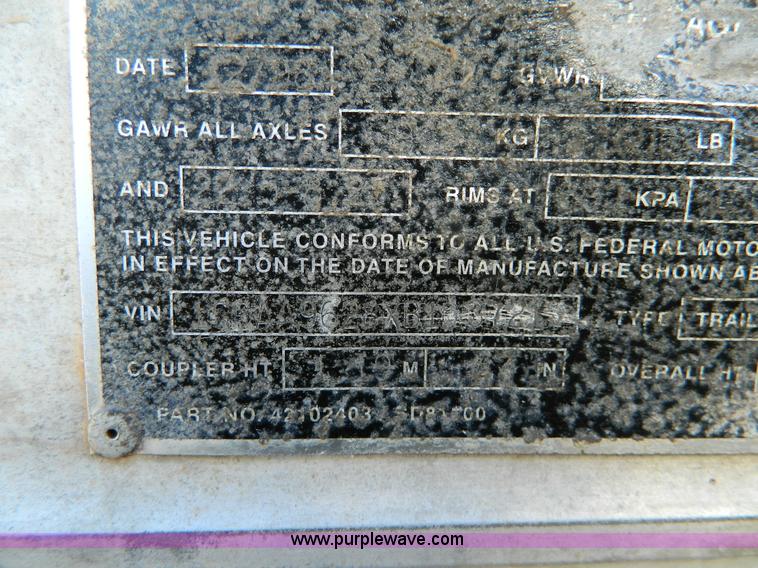 image for item G7630 1999 Great Dane box van trailer