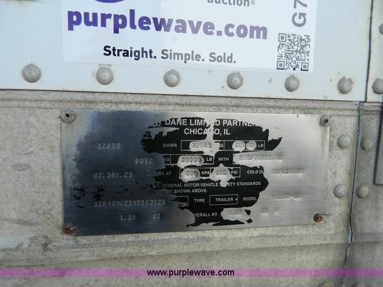 image for item G7632 1999 Great Dane dry van trailer