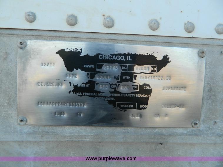 image for item G7633 1999 Great Dane dry van trailer