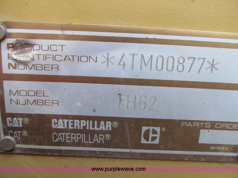 image for item F5561 1996 Caterpillar TH62 telehandler