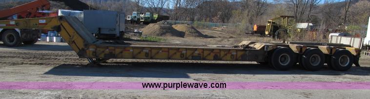 image for item F5563 1980 Load King 603DFP triple axle lowboy trailer