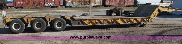 image for item F5563 1980 Load King 603DFP triple axle lowboy trailer