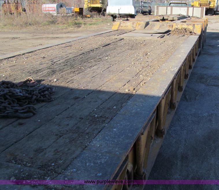 image for item F5563 1980 Load King 603DFP triple axle lowboy trailer