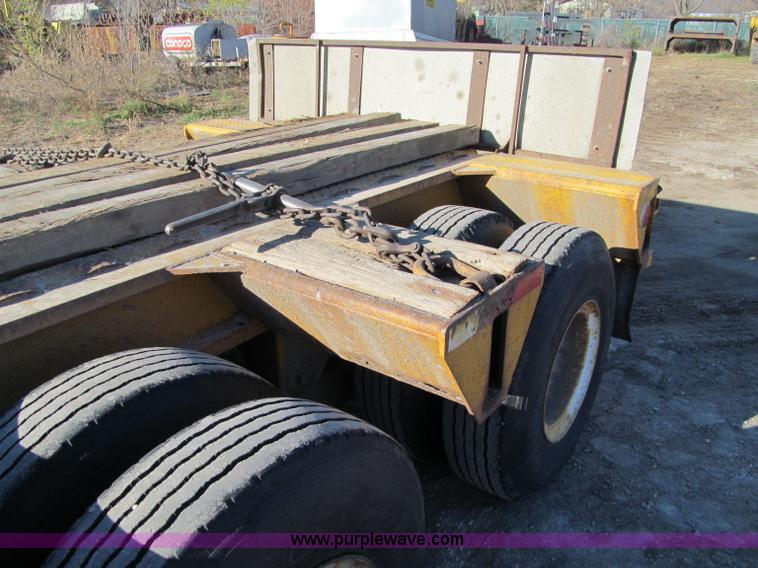 image for item F5563 1980 Load King 603DFP triple axle lowboy trailer