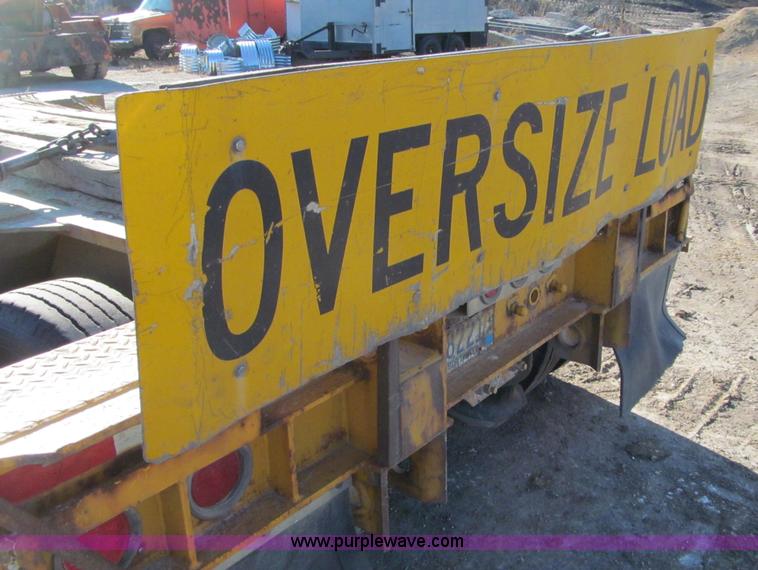 image for item F5563 1980 Load King 603DFP triple axle lowboy trailer