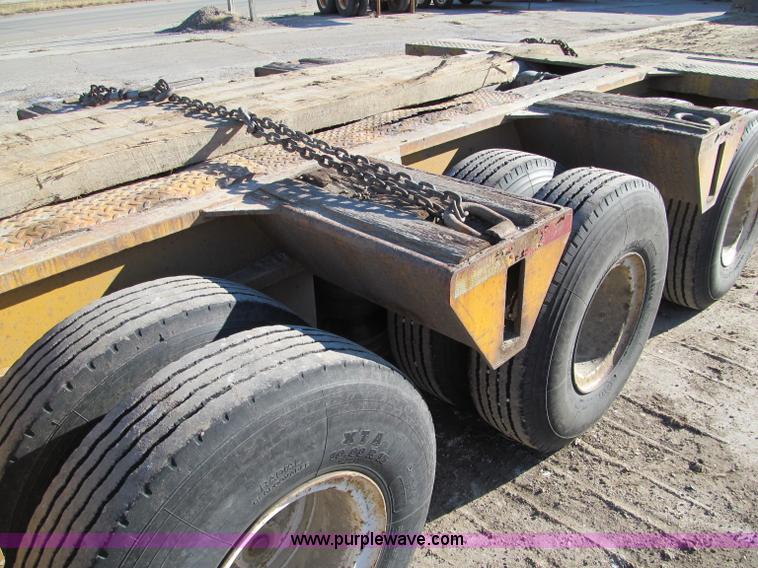 image for item F5563 1980 Load King 603DFP triple axle lowboy trailer