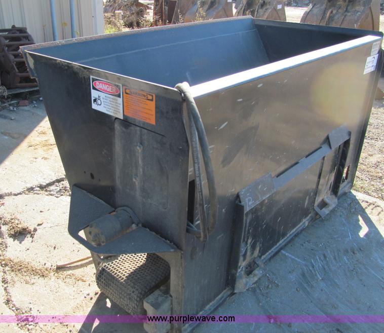 Berlon Sand Shooter skid loader bucket in Winona, MN Item F5575 sold