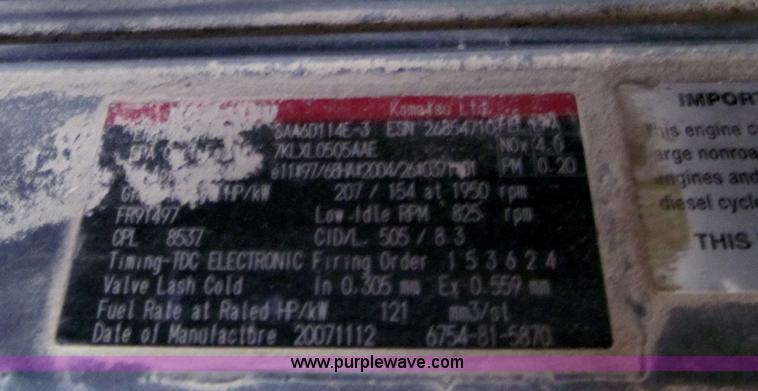 image for item F5584 2007 Komatsu D65EX-15EO Galeo dozer