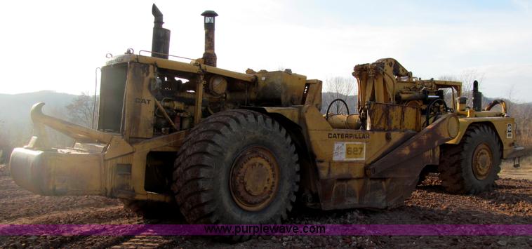 image for item F5637 1971 Caterpillar 627 twin engine motor scraper