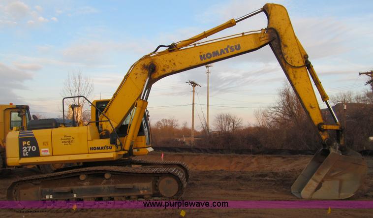 image for item F5639 2007 Komatsu PC270LC-8 excavator