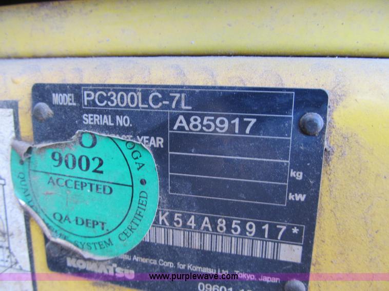 image for item F5680 2004 Komatsu PC300LC-7L Galeo excavator