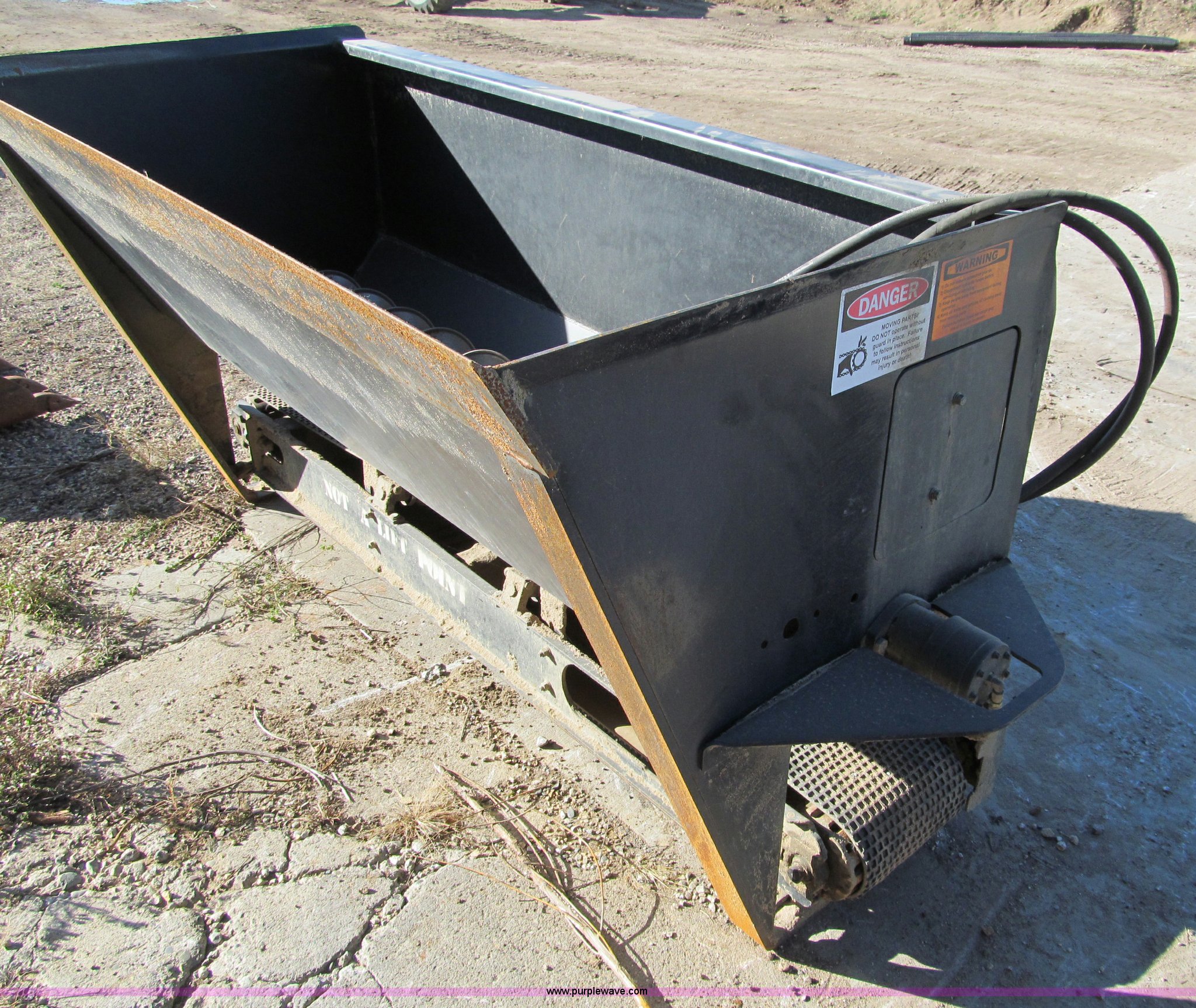 Berlon Sand Shooter skid loader bucket in Winona, MN Item F5575 sold