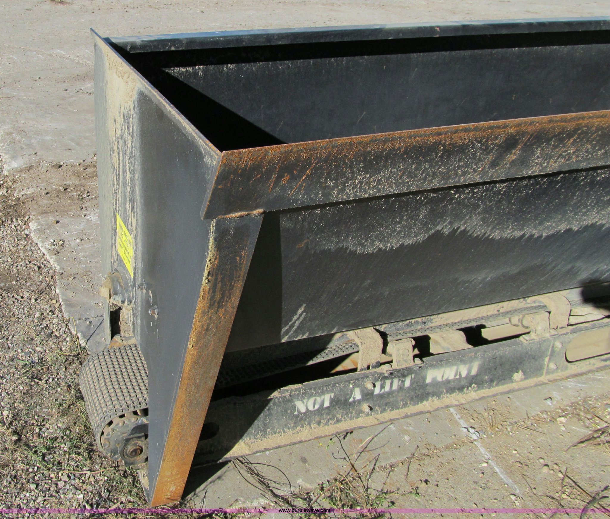 Berlon Sand Shooter skid loader bucket in Winona, MN Item F5575 sold