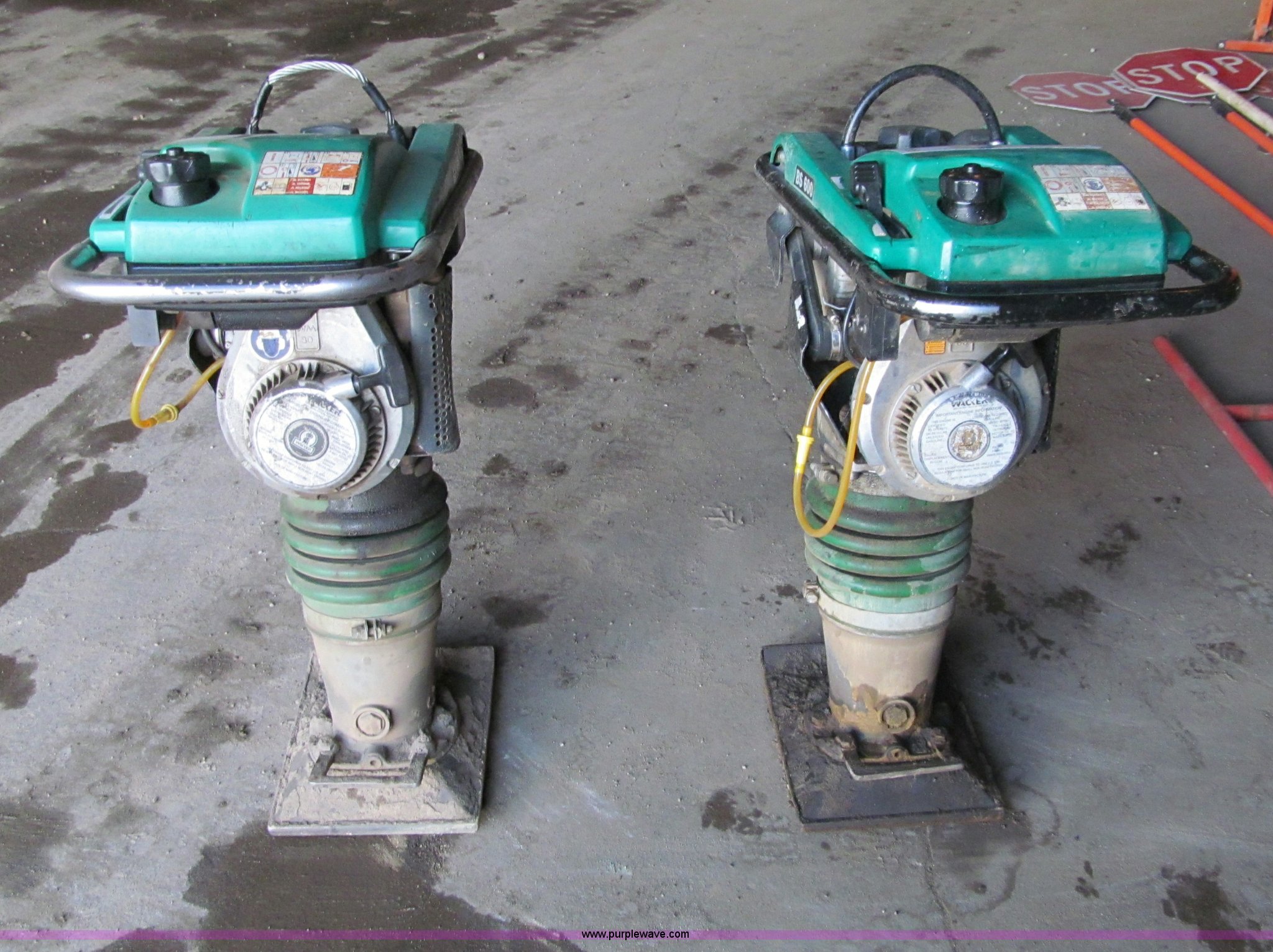 (2) Wacker jumping jack compactors in Winona, MN Item F5855 sold
