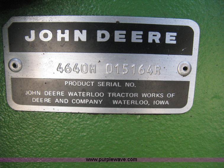 image for item B8375 1980 John Deere 4640 tractor