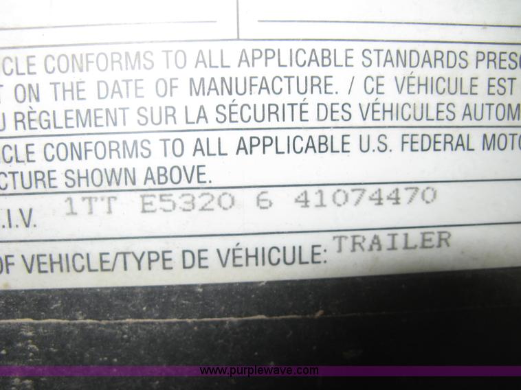 image for item B8486 2004 Transcraft step deck flatbed trailer