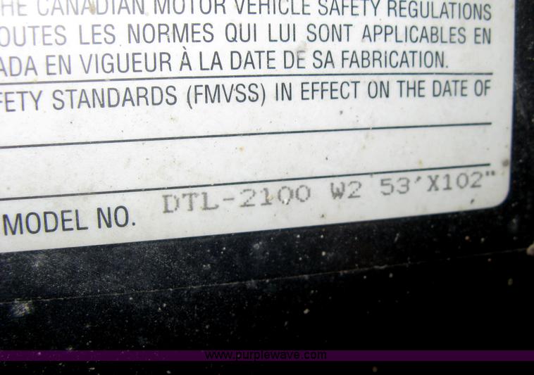 image for item B8486 2004 Transcraft step deck flatbed trailer