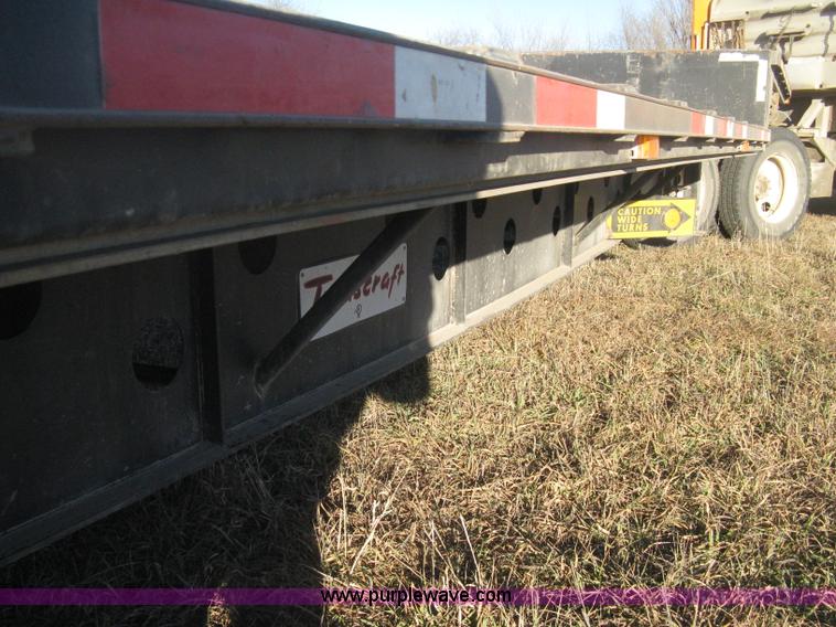 image for item B8486 2004 Transcraft step deck flatbed trailer