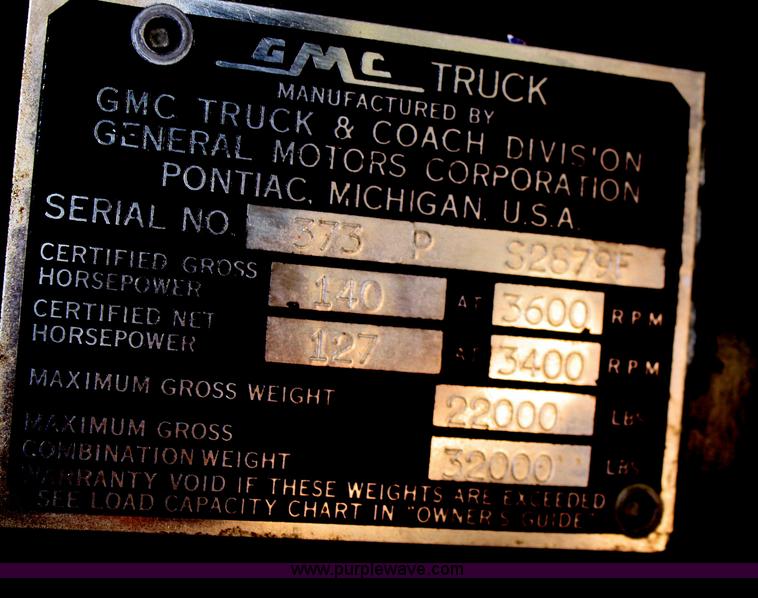 image for item F2779 1958 GMC truck