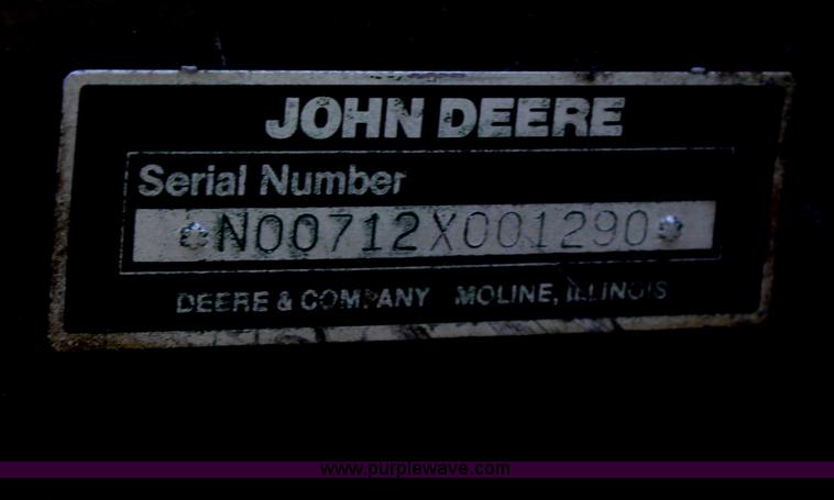 image for item F2900 John Deere 712 soil saver