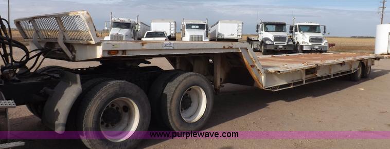 image for item F6348 1978 Landoll 46' hydraulic equipment trailer